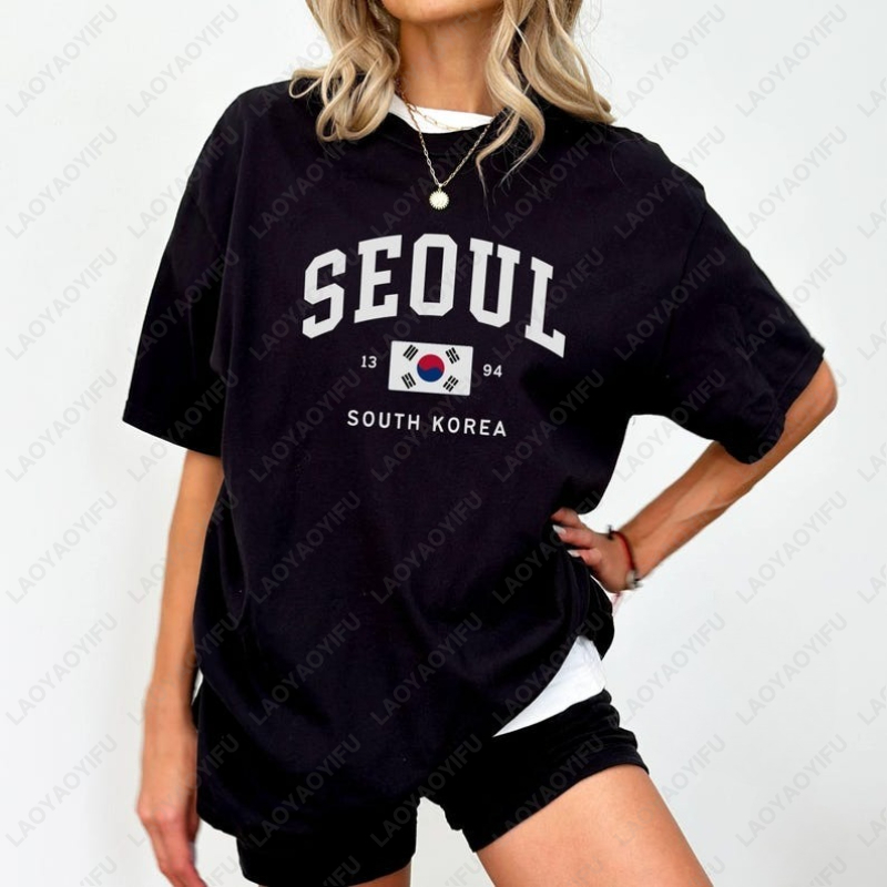 Street Fashion Seoul - Seoul South Korean Flag Unisex Tees