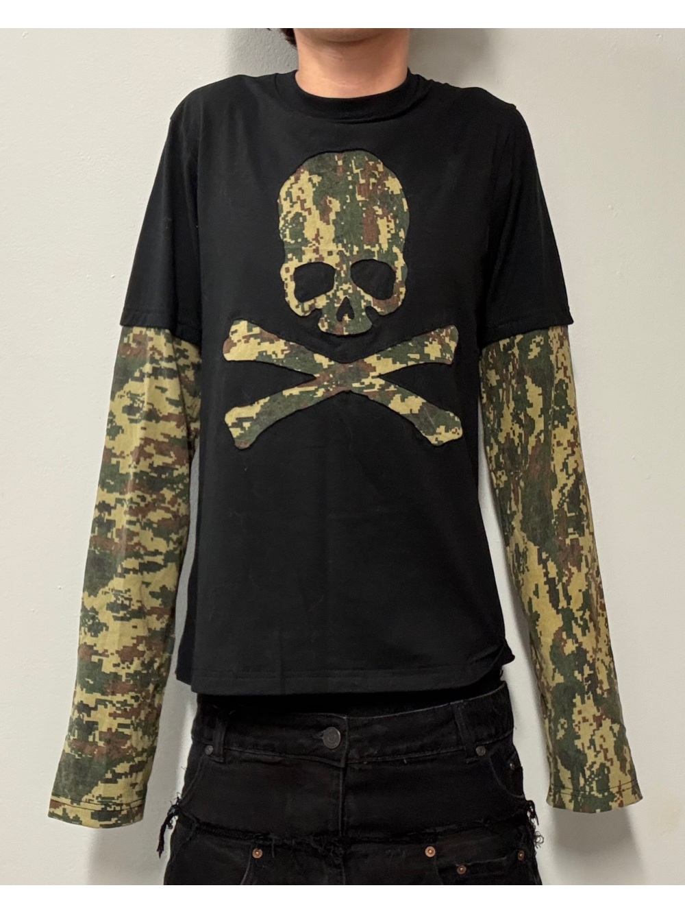 Street Fashion For Man - 2026 new American retro camouflage skeleton