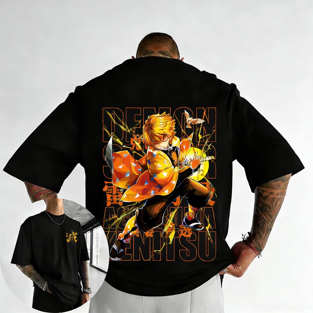 Street Fashion Of Japan - Plus Size Demon Slayer Summer Anime