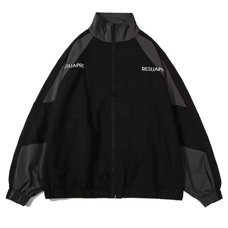 Men High Street Patchwork Colo - Street Fashion Of Japan 评论和价格