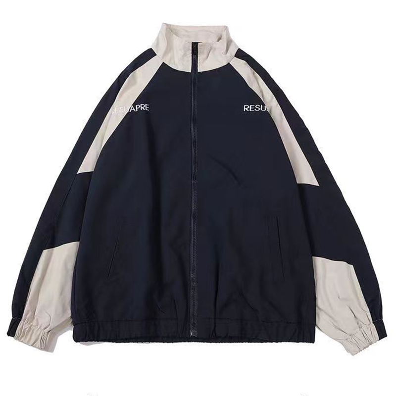Men High Street Patchwork Colo - Street Fashion Of Japan 评论和价格
