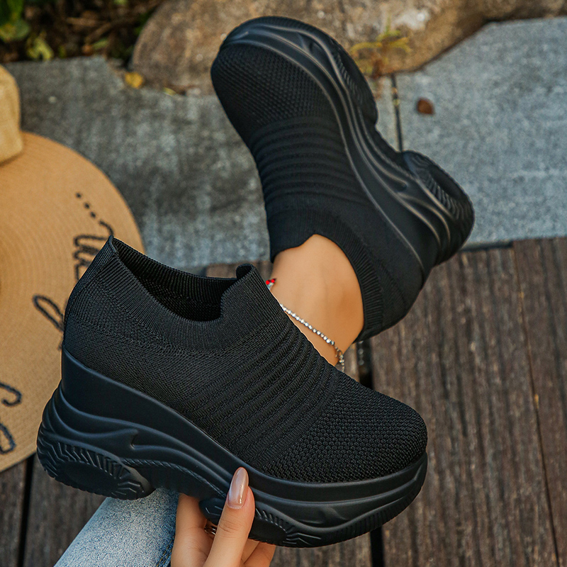 Women's Knitted White Chunky S - Chunky Sneaker Platform 评论和价格