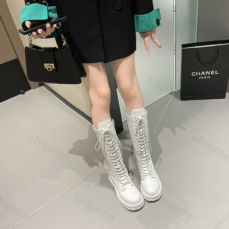 Women Knight's Boots Platform  - Chunky Sneaker Platform 评论和价格