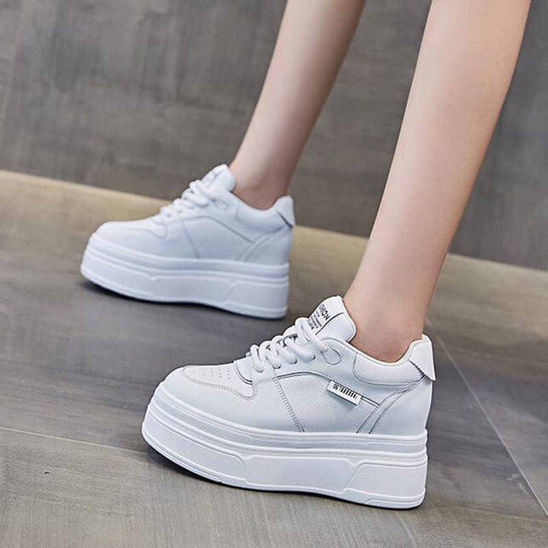 9CM Genuine Leather NEW Brand  - Chunky Sneaker Platform 评论和价格