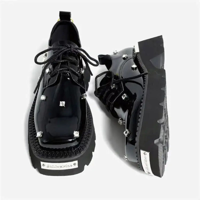 Women Loafers Crystal Platform - Chunky Sneaker Platform 评论和价格