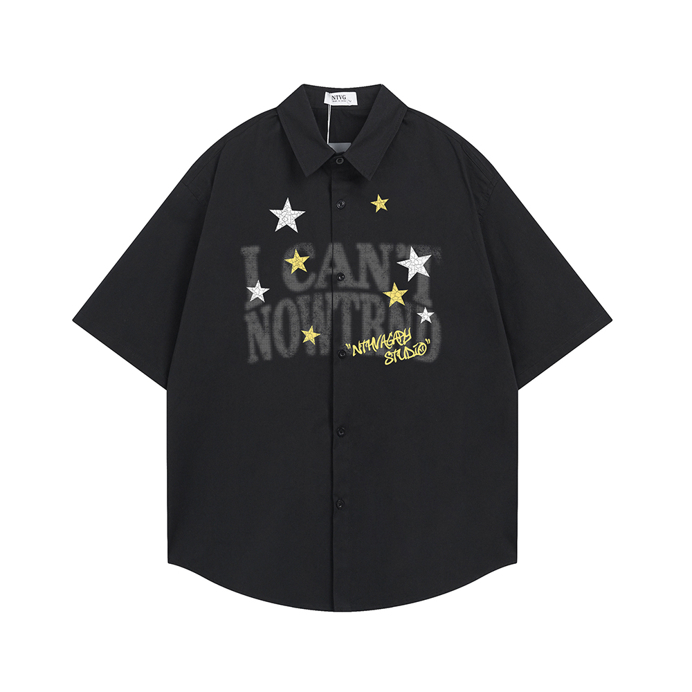 Funny Print Fashion Shirt Shor - Street Fashion Reviews 评论和价格