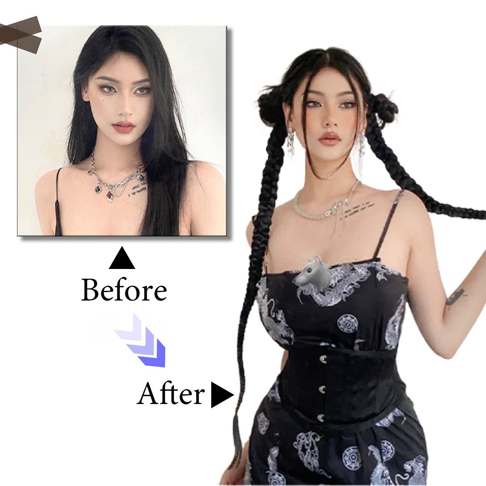 1/2PCS Hair Extension Braided  - Street Fashion Girls 评论和价格