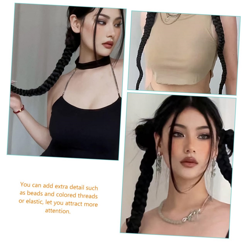 1/2PCS Hair Extension Braided  - Street Fashion Girls 评论和价格