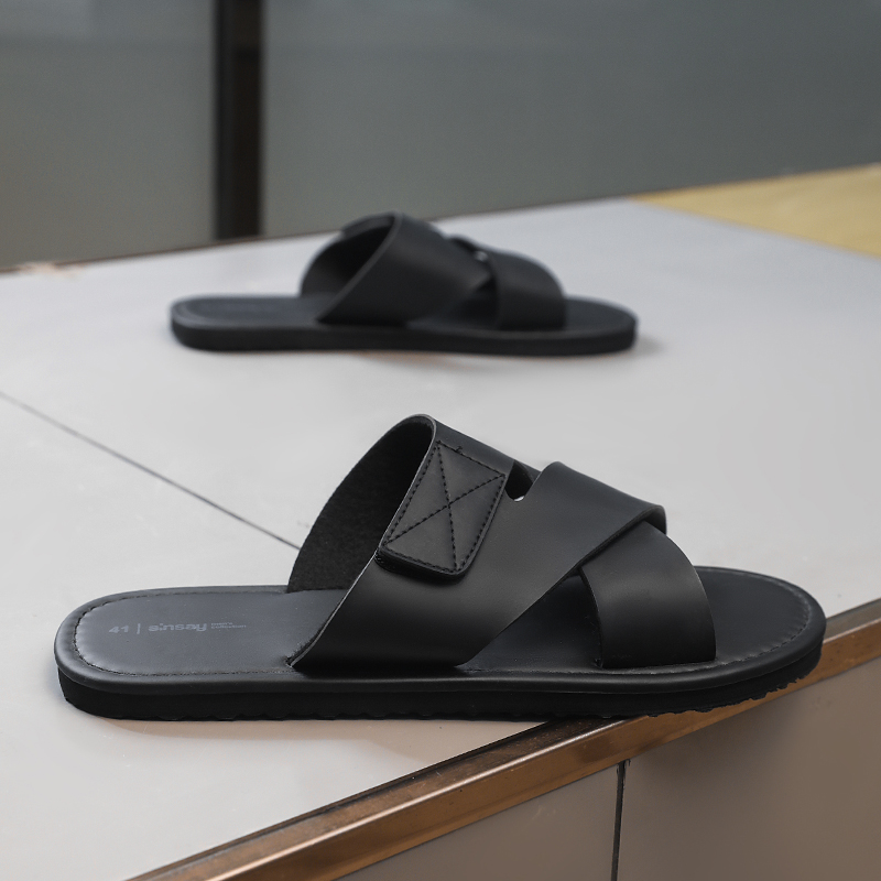 Men's Slippers 2026 New Summer - Street Fashion Korean 评论和价格