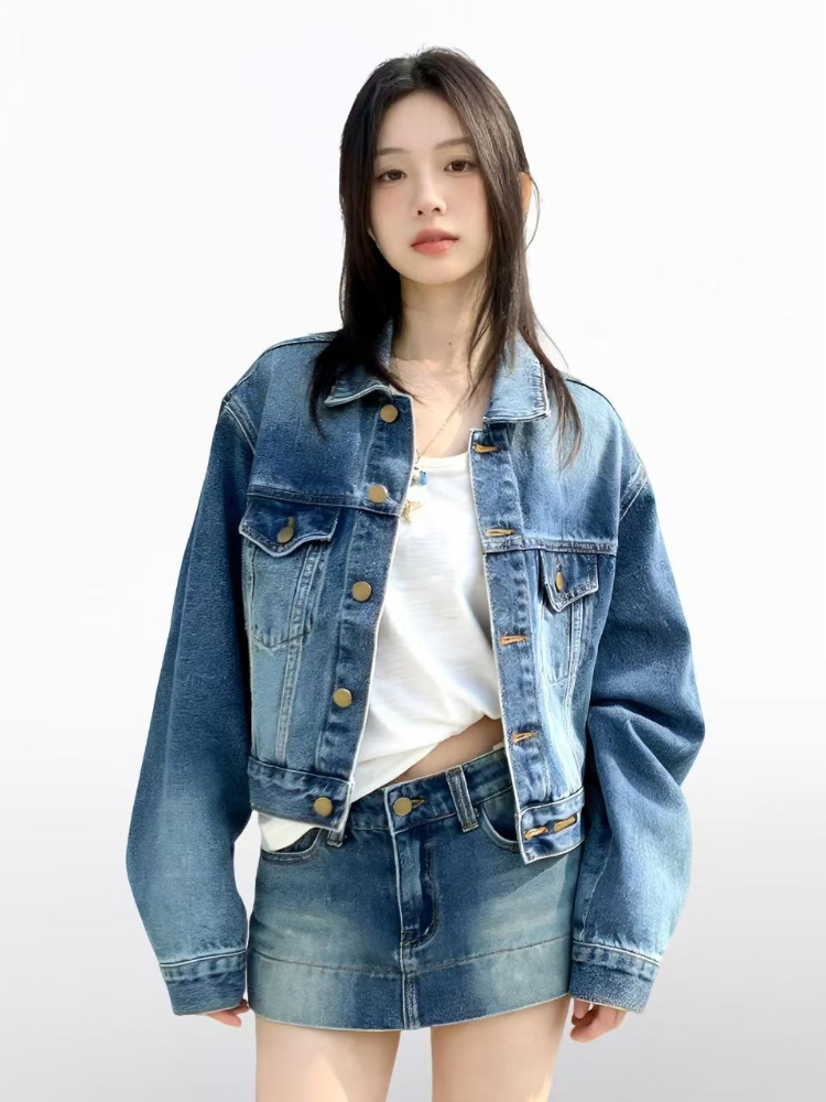 Women American Vintage 2 Piece - Street Fashion Korean 评论和价格