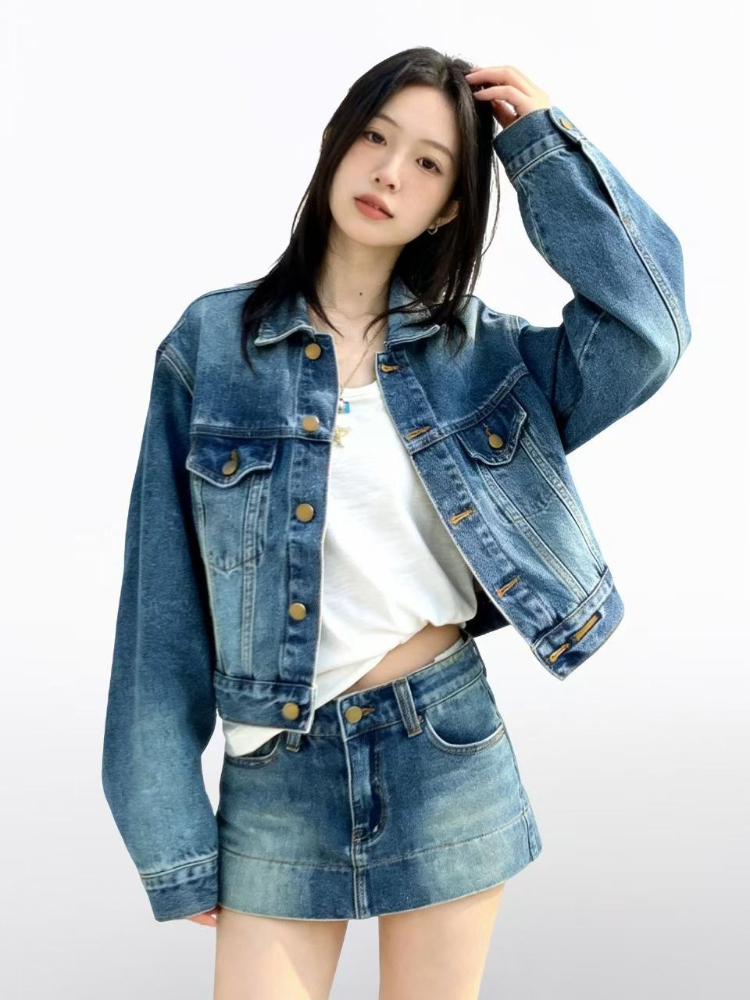 Women American Vintage 2 Piece - Street Fashion Korean 评论和价格