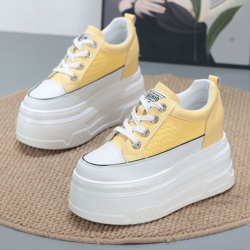 2026 New 10CM Genuine Leather  - Chunky Sneaker Platform 评论和价格
