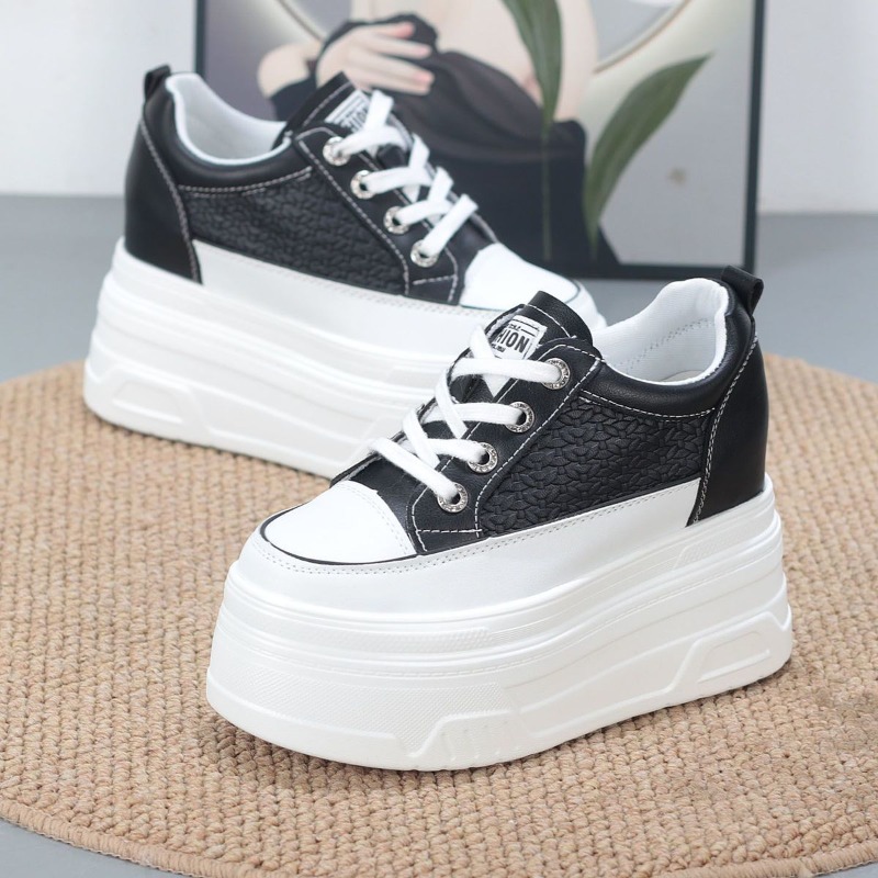2026 New 10CM Genuine Leather  - Chunky Sneaker Platform 评论和价格