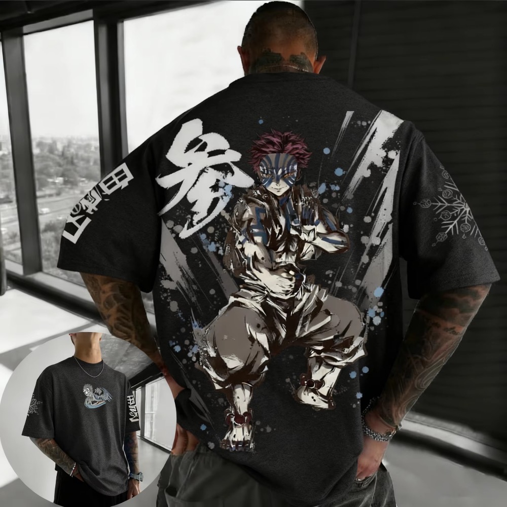 Summer Plus Size Demon Slayer  - Street Fashion Of Japan 评论和价格