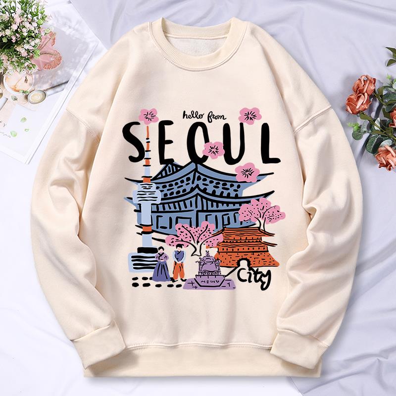 Seoul Beautiful Scenery Printi - Street Fashion Seoul 评论和价格