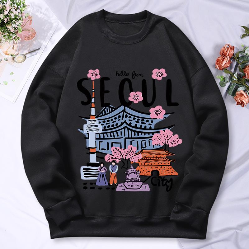 Seoul Beautiful Scenery Printi - Street Fashion Seoul 评论和价格