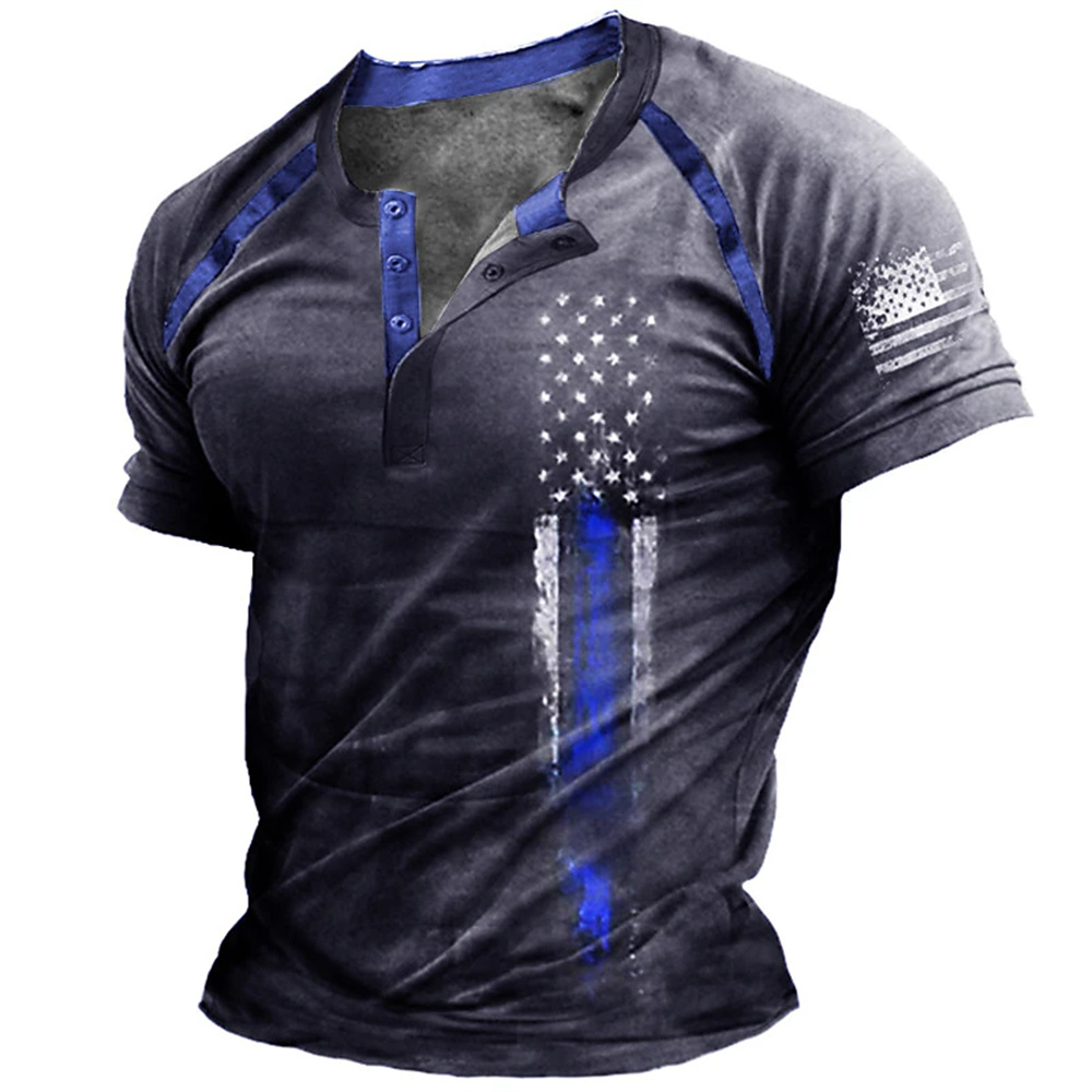 Funny 3D American Flag Print M - Street Fashion For Man 评论和价格