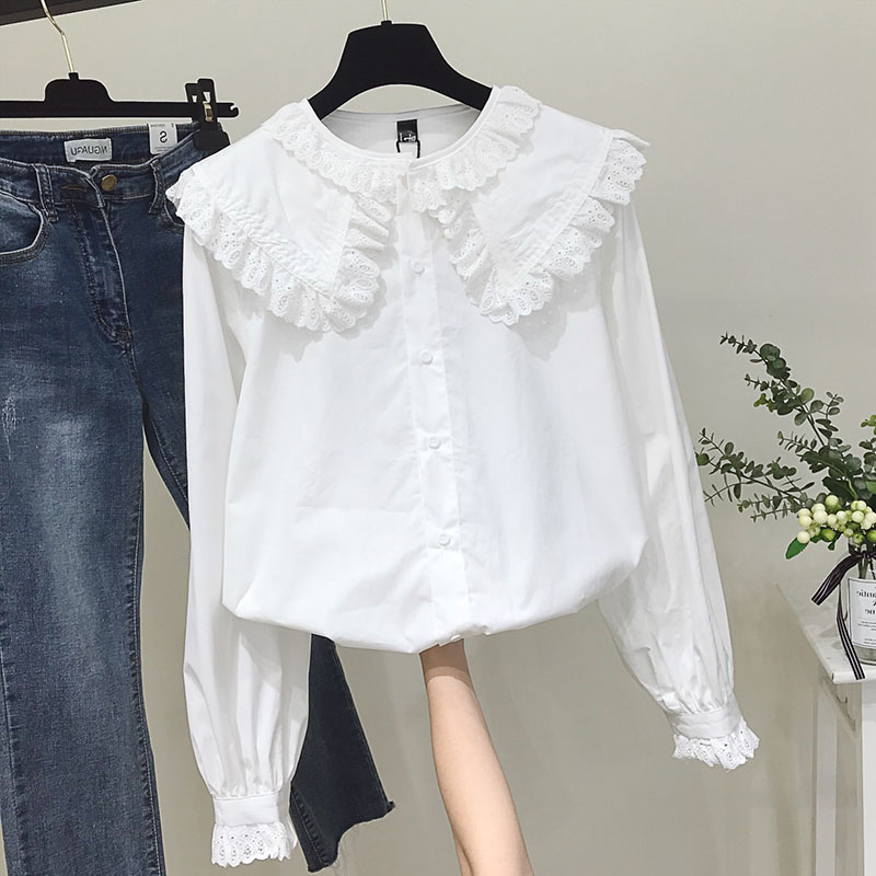 Women Chic Peter Pan Collar Sh - Street Fashion In Korea 评论和价格