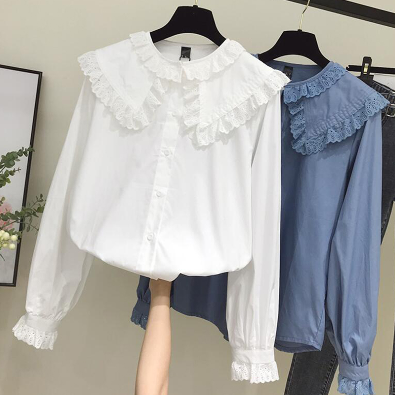 Women Chic Peter Pan Collar Sh - Street Fashion In Korea 评论和价格