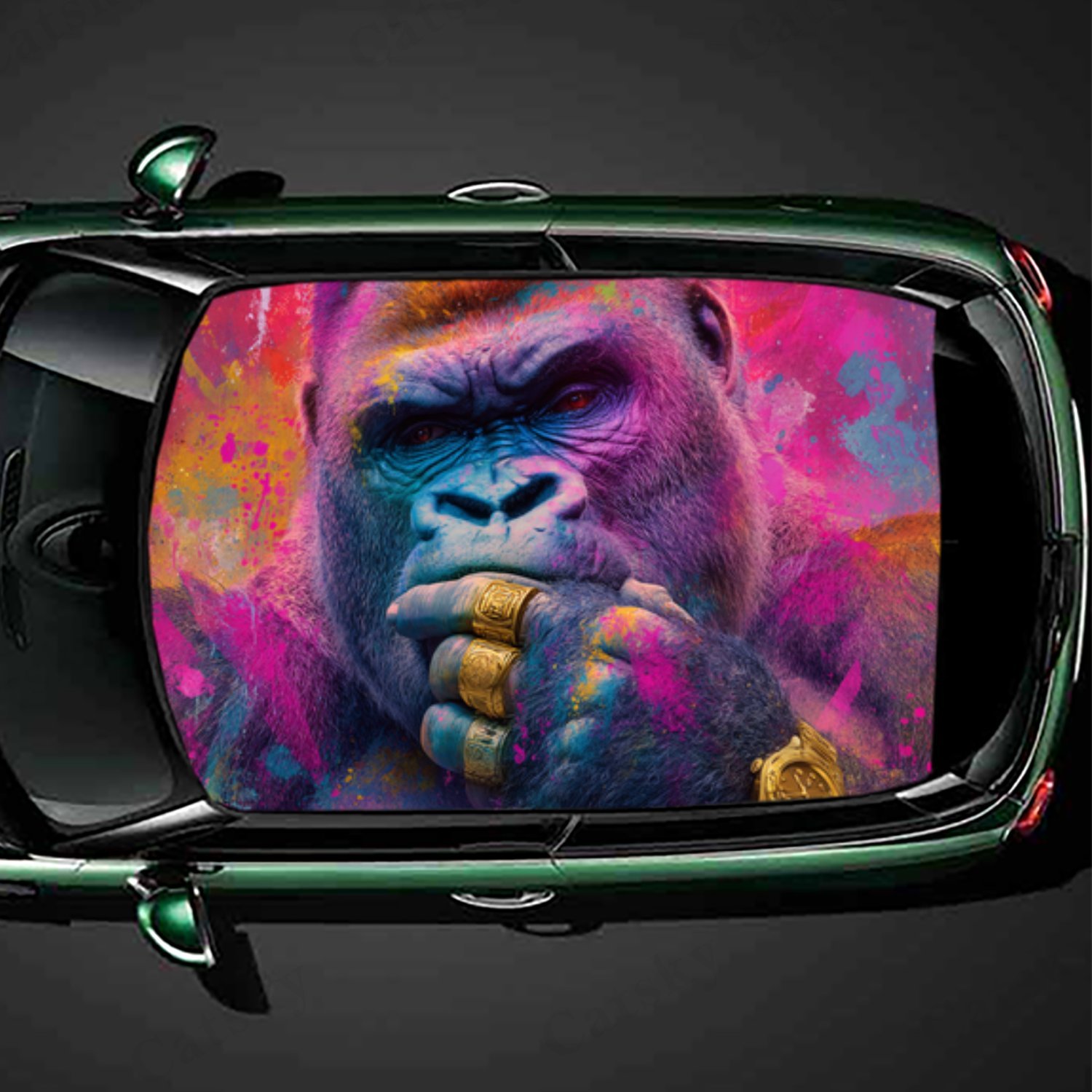 Fashionable Street Art Chimp M - Street Fashion Pose 评论和价格