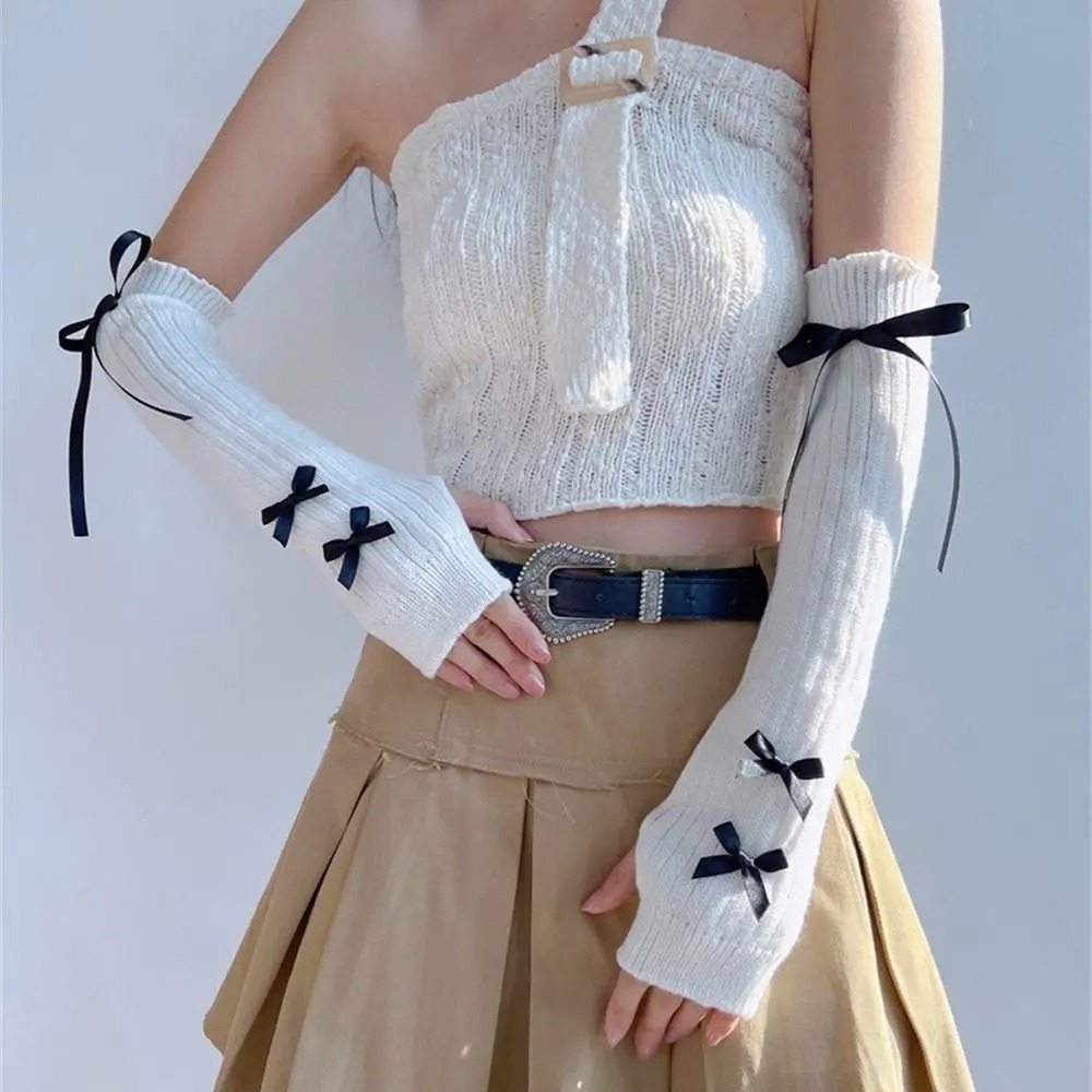 Streetwear Elastic Knitted Bow - Street Fashion In Korea 评论和价格
