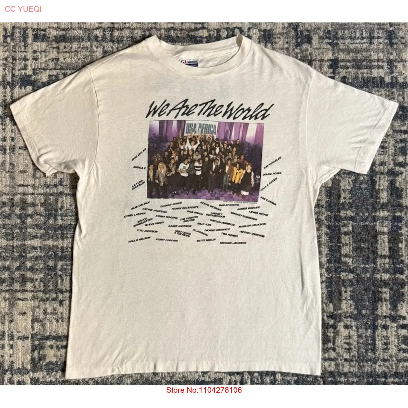 Vintage 1985 We Are The World  - Street Fashion Magazine 评论和价格