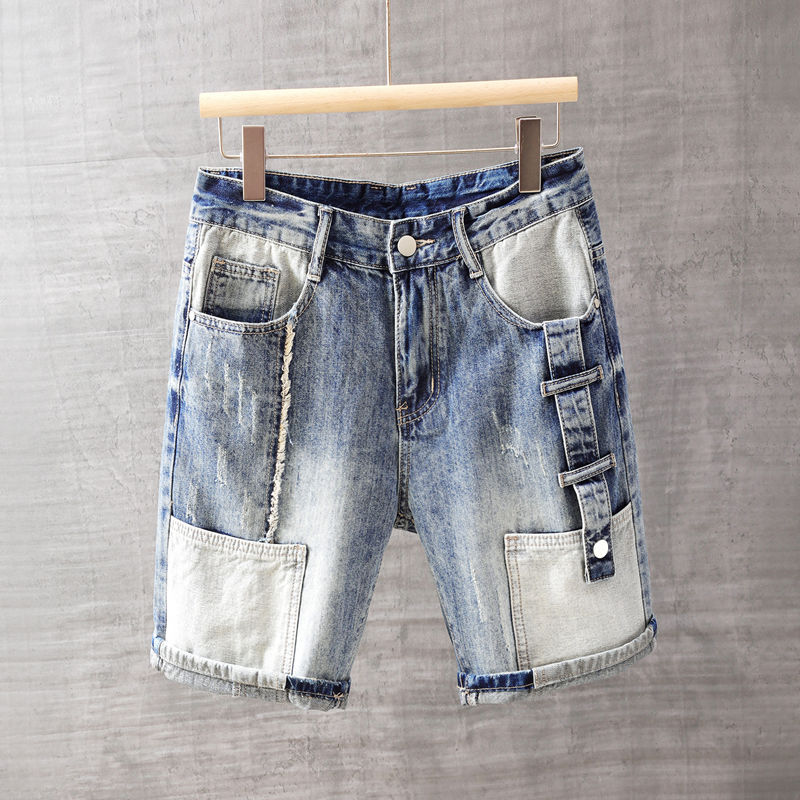Men's Short Jeans Pants with P - Street Fashion In Korea 评论和价格